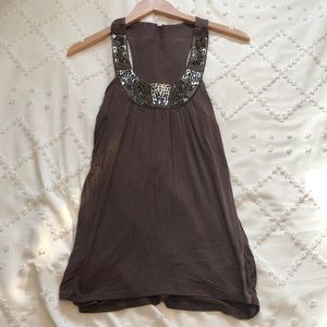 Womens sequins tank top.